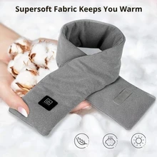 

Upgraded Heating Scarf Keep warm while riding Winter USB Heated Scarf Smart Heating Solid Massage Scarf Outdoor Equipment Winter