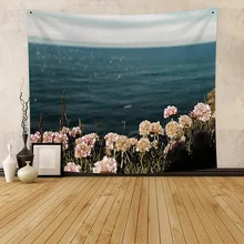 

Beach Landscape Blue Sky Tapestry Wall Hanging Tapestry Hippie Tapestry Art Tapestry For Bedroom Living Room Dorm Wall Decor
