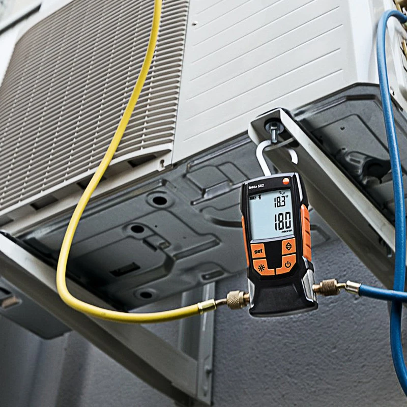 Testo 552 цифровой вакуумметр измеритель давления электронные испытания Холодильные системы теплового насоса измерительный прибор