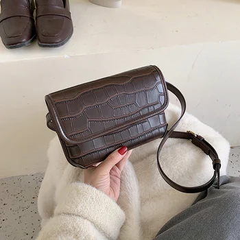 

Vintage Leather Waist Bag Alligator Fanny Pack For Women Waist Pack Luxury Belt Bag Designer Black Fanny Pack Bags