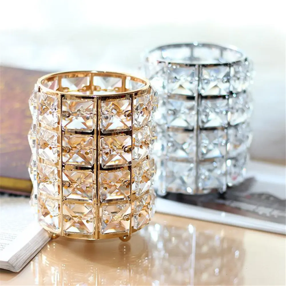 Vogue Cosmetic Tool Storage Jar Dressing Table Eyebrow Pencil Comb Organizer Box Office Desktop Pen Holder Kitchen Tableware Jar