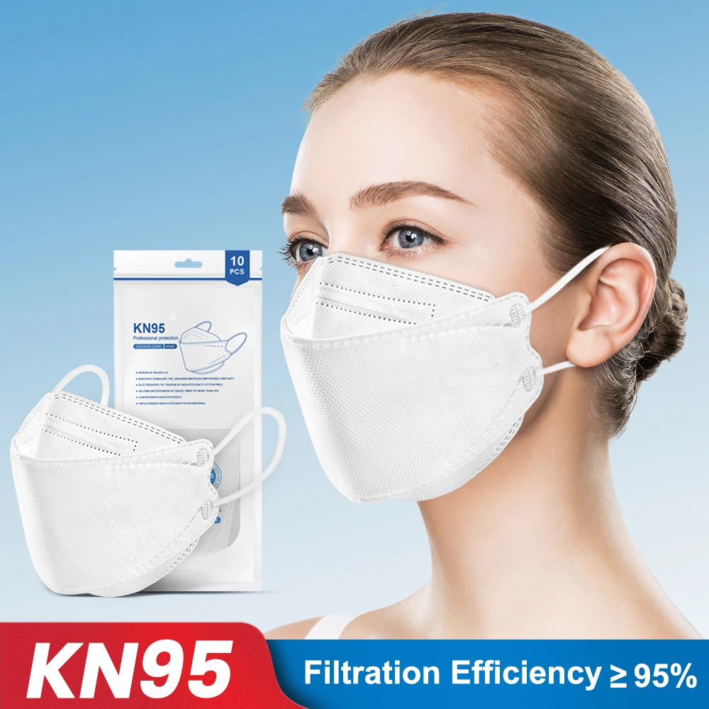 kn95 Maske ffp2mask ce kn95 Face Masks Adult Mascarilla fpp2 Homologada 4 layer Protective Filter Mask Respirator ffp2 Fish Mask