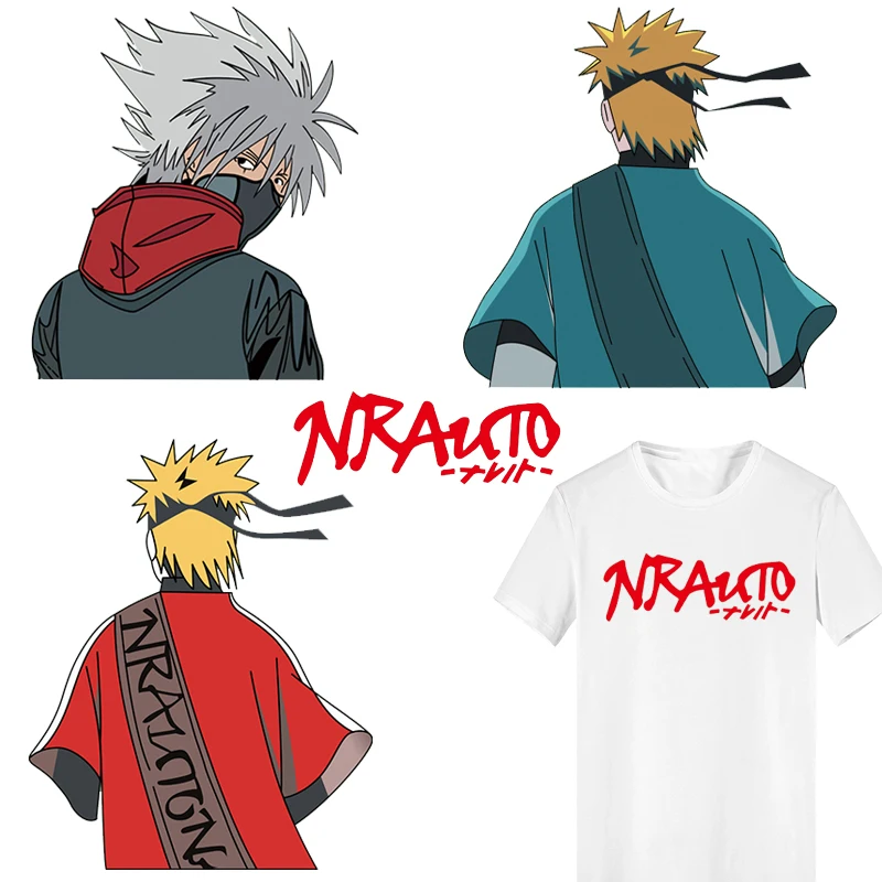 

Anime Naruto Patch Iron on Transfer Letter Patches for Clothing DIY T-shirt Jacket Applique Thermal Transfer Stickers on Clothes
