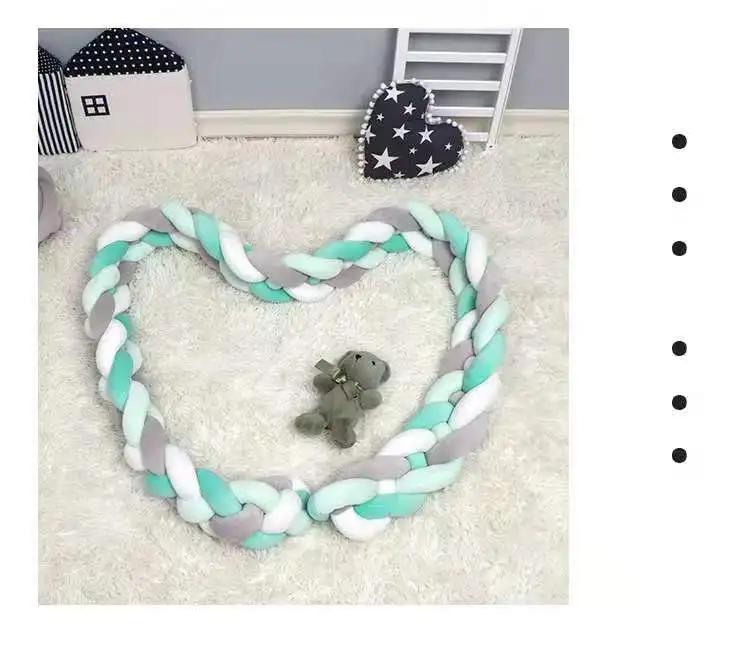 2 м/3 м Многожильная, многоцветная, длинная ватина, DIY вязание, подушка, детская кроватка защита от Краш