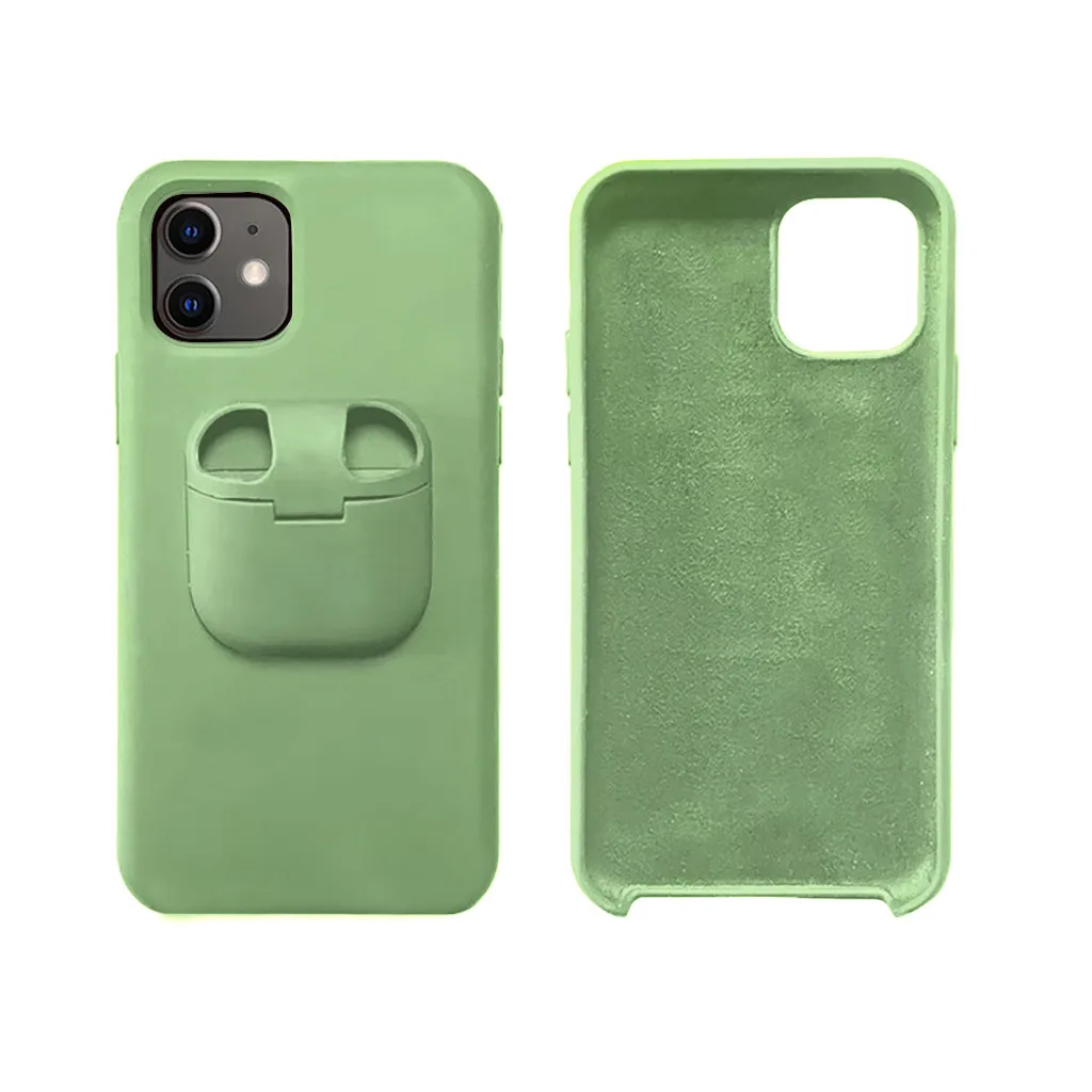 2в1 набор беспроводных наушников чехол для IPhone 11/11Pro/11Pro Max защитная оболочка для Apple Наушники Аксессуары для мобильных телефонов
