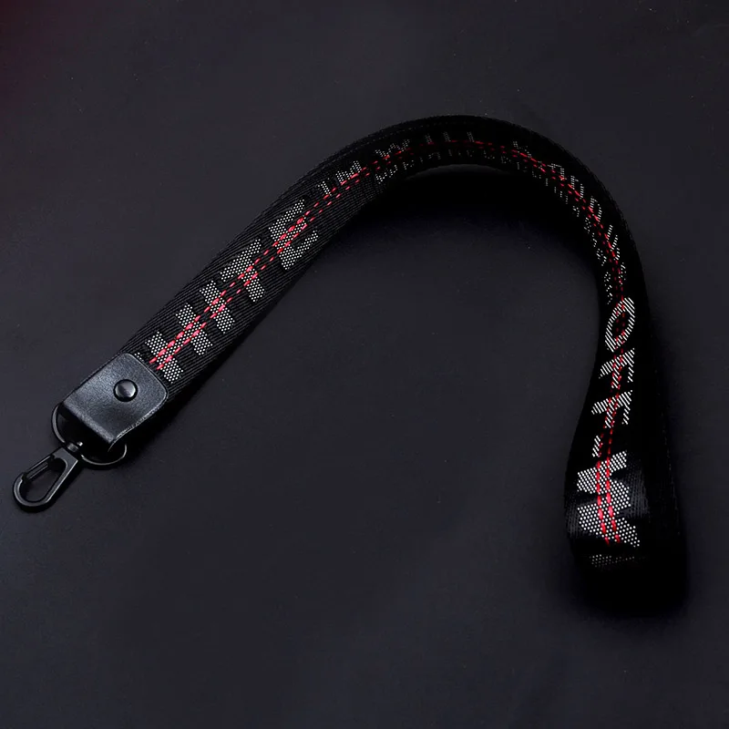 K0072-8 Off White Lette брелок для женщин сумка автомобильный брелок амулеты Длинные ленты чехол для телефона цепочка для ключей бумажник - Цвет: K0072-8