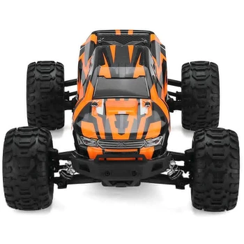 

RC Car SG1601 2.4G 1/16 2CH Brushless Remote Control Crawler 45Km/H High Speed Vehicle Models Car with LED Light(Orange)