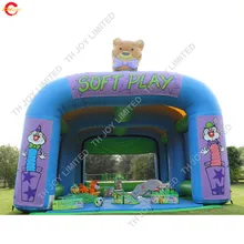 Коммерческий портативный надувной тент укрытие для детей playzone, сделанный на заказ надувной шатер арки с печатью