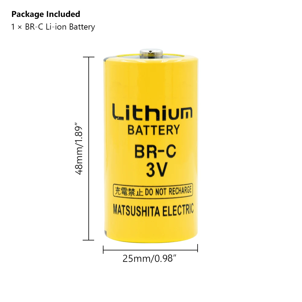 YCDC 2pcs BR-C батарея 3V 2200mAh PLC FANUC C размер литиево-ионная резервная батарея для FANUC управление системой с ЧПУ