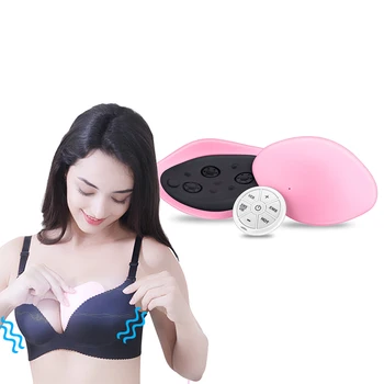 

Effective Wireless Breast Massagers Electric Vibration Bust Lift Enhance Hot Compress Massage Remote Control Breast Anti Sagging