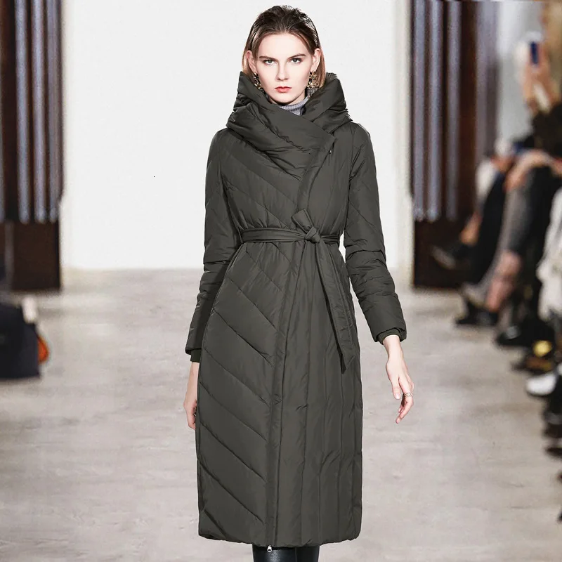 Зимняя одежда, уплотненное Свободное пальто, женские куртки - Цвет: Army green
