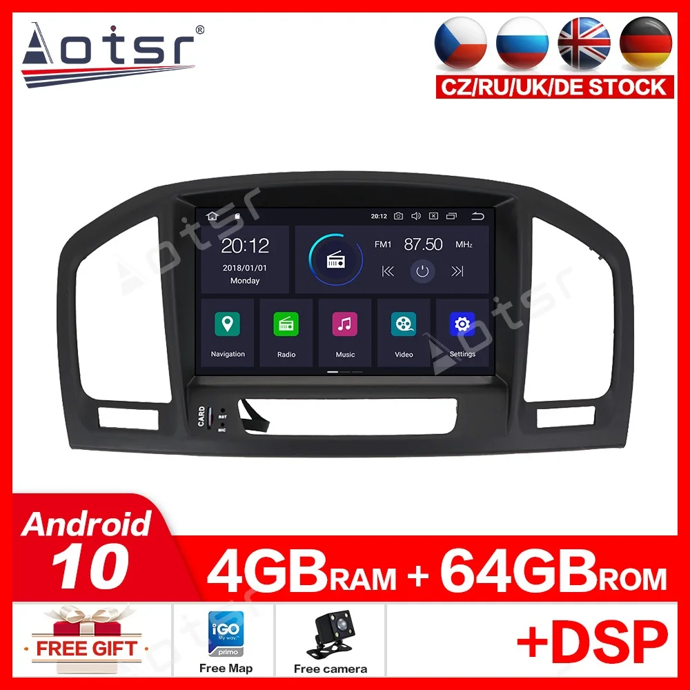 Android10.0 64gb Car Dvd Player For Opel Vauxhall Holden Insignia 2008