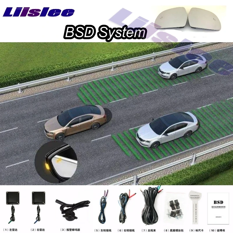 Car BSD System BSA BSM Blind Spot Detection Driving Warning Safety Radar Alert Mirror For Lexus ES XV60 2012 2013 2015 2017 2018 demo