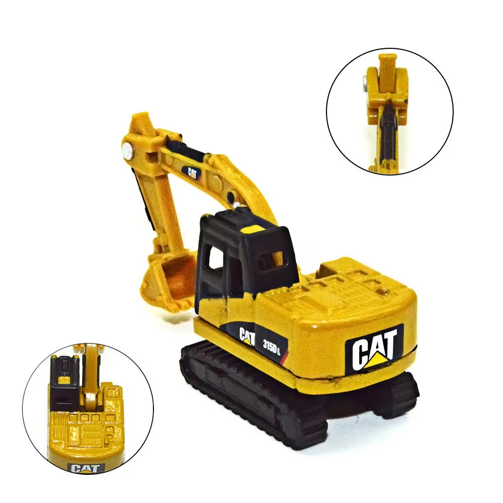 

N Scale Model Metal Simulation Model Of Excavator Hook Machine Alloy Engineering Vehicle N Scale Scene Train Decoration