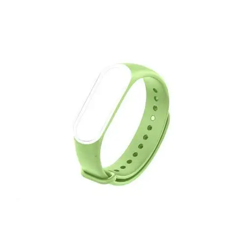 For Mi Band 4 Strap Wrist Strap for Xiaomi Miband 4 Dual Color Silicone for Watch Accessories for Sport Replacement Strap - Цвет: 19