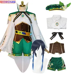 Anime Genshin Impact Venti Cosplay Costume Dress Women Clothes