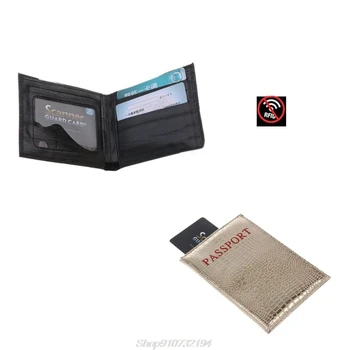 

Portable Credit Card Protector RFID Blocking NFC Signals Shield Secure For Passport Case Purse N06 20 Dropshipping