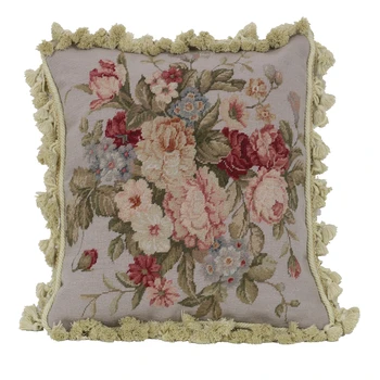 

15k decorative pink needlepoint pillows rose handmade vintage lace pillowcases luxury villa-style home 15k wm-40 16x16