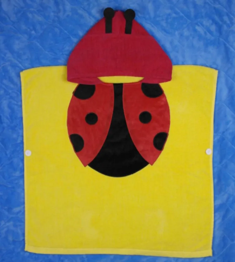 60x120 см, 0-6 лет, детский халат с капюшоном, хлопок, Вышитое бархатное пляжное полотенце, T799