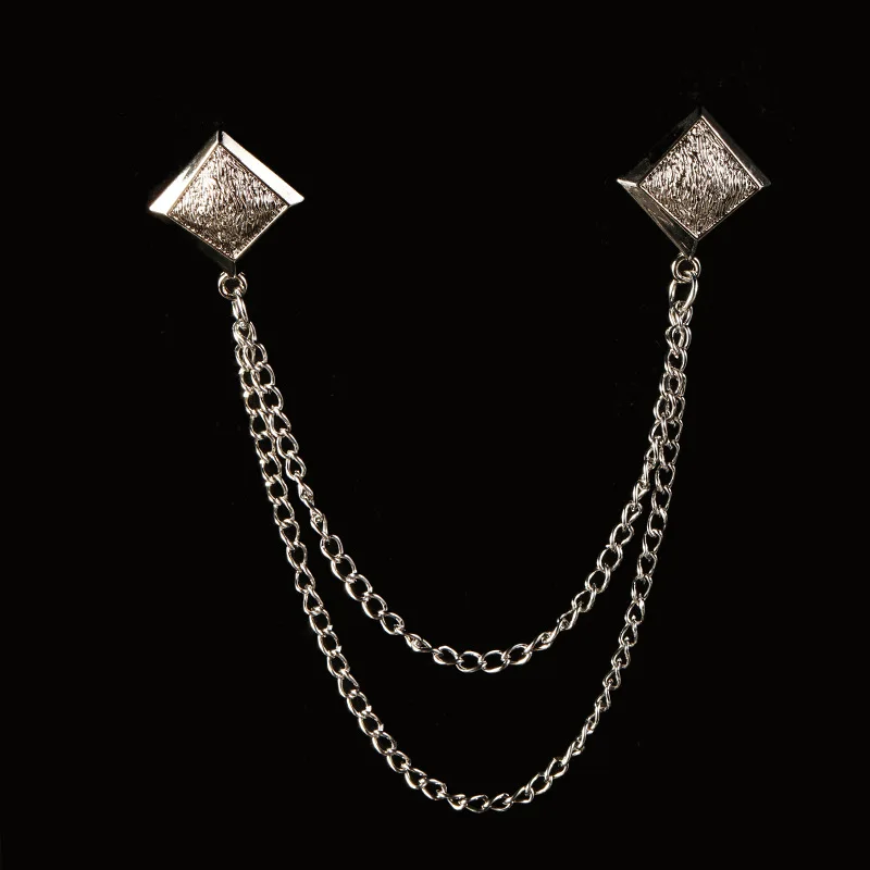 Broche Goutte D'Eau Strass Multicolore - Chaîne Gland - Épingle à Revers Homme/Femme