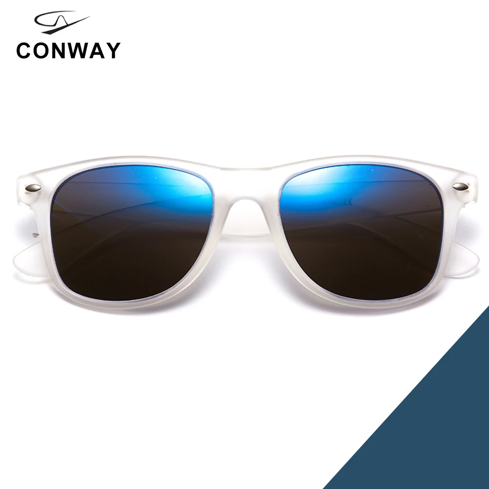 Trans-Blue Conway, винтажные брендовые дизайнерские солнцезащитные очки для мужчин и женщин, поляризованный Ультрафиолетовый блок, солнцезащитные очки с чехлом, несколько цветов на выбор - Цвет линз: Trans-Blue