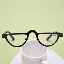 Новые очки для чтения кошек для женщин и мужчин металлическая полуоправа пресбиопические очки женские мужские полуоправы очки при дальнозоркости NX