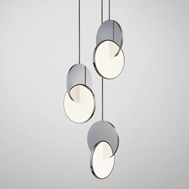 

modern Round cake Pendant Lights Led Metal Hanging Lamp Nordic design for Living Room dining room Home Decor Lighting Luminaire
