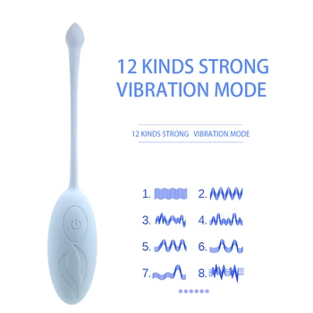 IKOKY Panties Vibrating Egg Wearable Dildo Vibrator G-spot Clitoris Stimulator Wireless Remote 12 Speed Sex Toys for Women 6