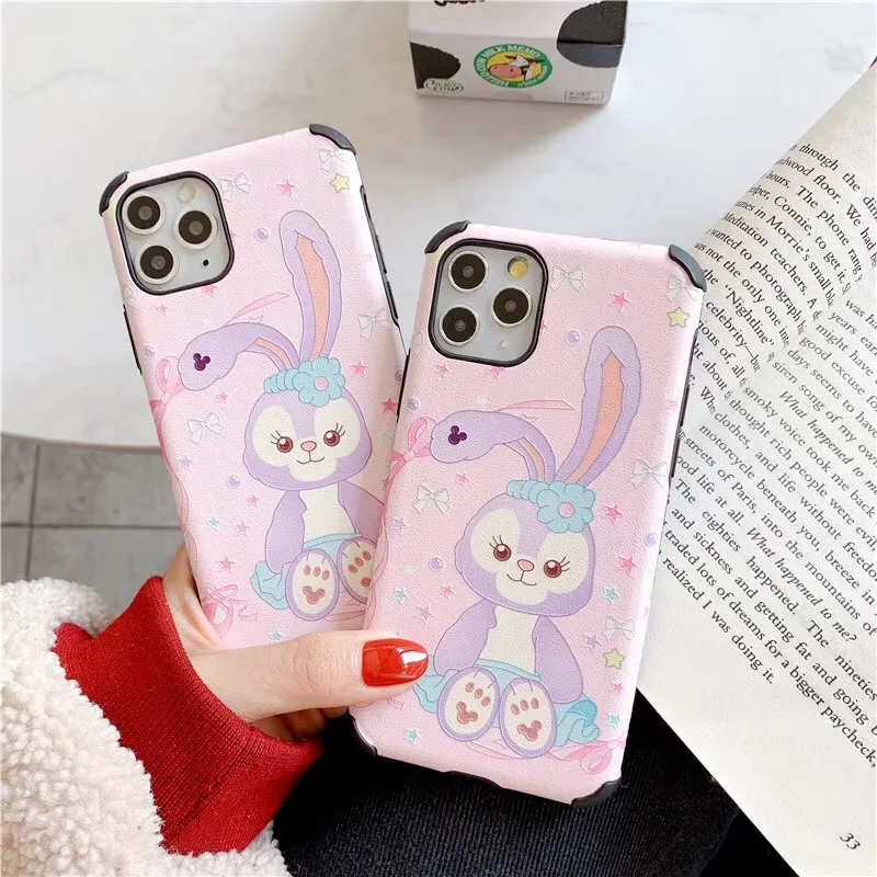 Милый чехол Duffy Bear StellaLou shelliemei Gelatoni для iphone 7 8 6 s Plus 11 pro X XS Max XR Шелковый рельефный