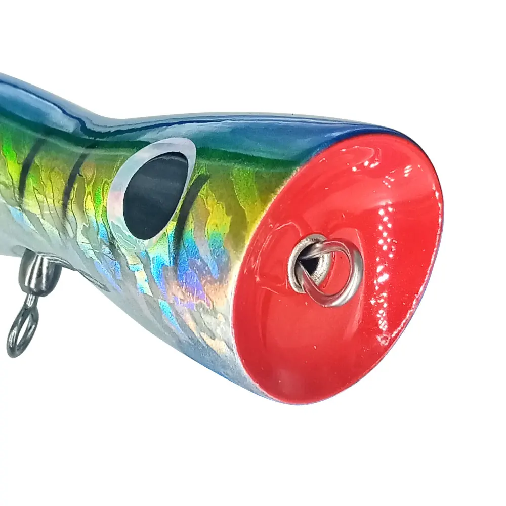AS Boat Fishing Swimbait Popper Wood Bait Big Game Topwater Tuna Lure 75g120g Treble Hook Artificial Bait Leurre Cast Crankbait