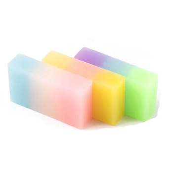 

1Pcs Candy Gradient Eraser Soft Durable Flexible Cute Pencil Rubber Erasers For School Kids Jelly Pencil Erasers Random Color