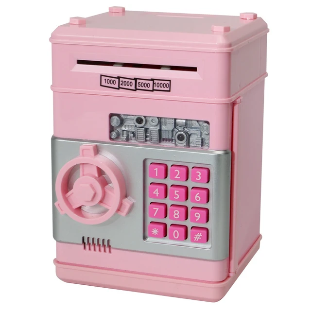 Electronic Pig Banks Mini ATM Password Save Money Bank Coin Can Cash Safe Box Kids Birthday Gift M09 4