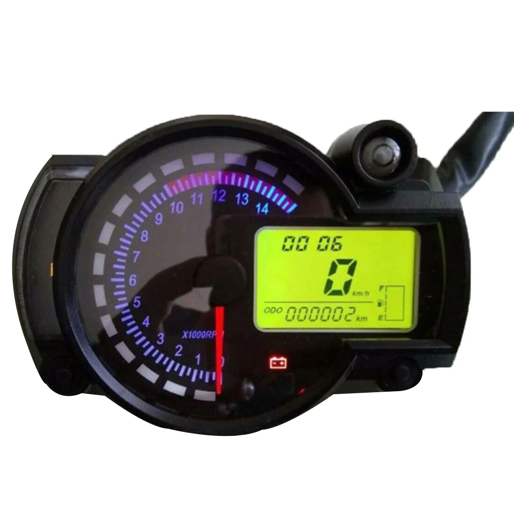 1 шт. Универсальный мотоциклетный спидометр lcd цифровой 15000 об/мин 199 км/ч мотоциклетный Спидометр Тахометр аксессуары к спидометру