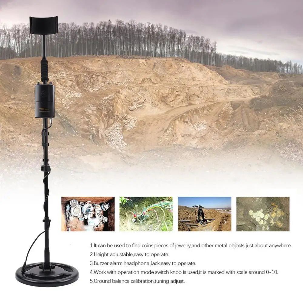 

Newest AS964 Underground Metal Detector Handheld Treasure Hunter Gold Digger Finder Sensitive Adjustable Scanner HuntingAS964