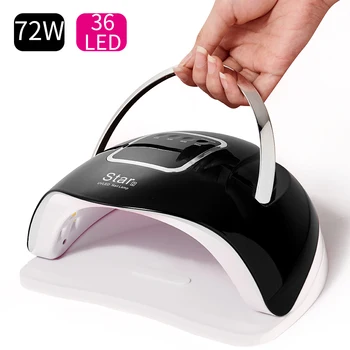 

MORDDA Star2 72W Nail Ice Lamp UV LED Lamp For Curing Gel Polish High Power Nail Dryer For Manicure DIY Tools With LCD Display