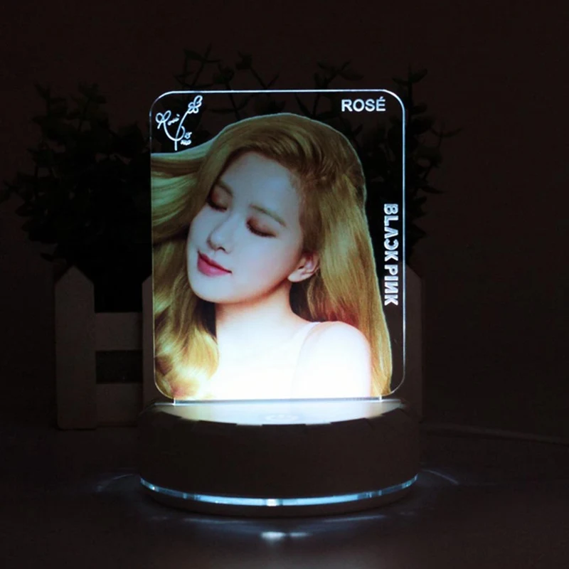 KPOP BLACKPINK окружающий Красочный Светодиодный Свет Ночной свет модные вентиляторы подарок сувениры подарок