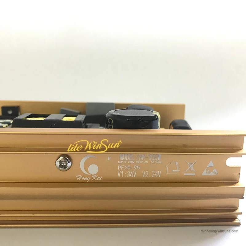 HK-350-36-24 300 Вт 350 Вт 400 Вт 450 Вт силовая плата для 36*10 Вт 36*12 Вт 36*18 Вт светодиодный прожектор - Цвет: HK-350-36-24