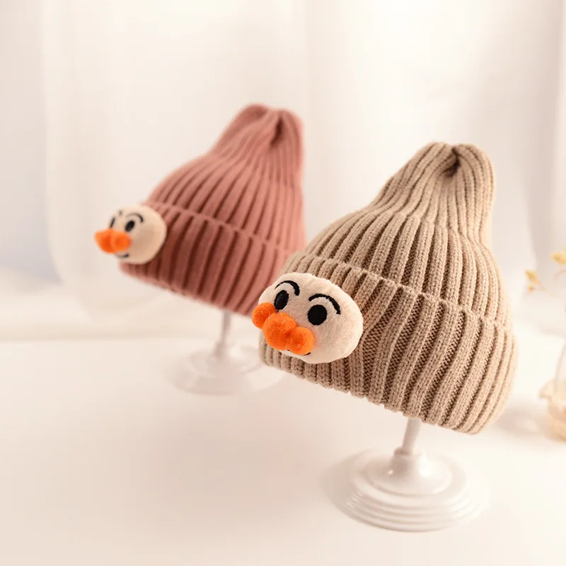 

Baby Hat Winter 1-2-Year-Old Men And Women Children Korean-style Knitted Wool Cap Infant Warm Ear Protection Children 3-4-6- 7-P