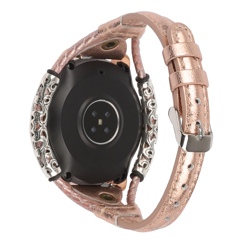 Ремешок кожаный для Samsung Galaxy Watch 42 мм/Active 2 40 мм 44 сменный винтажный браслет из