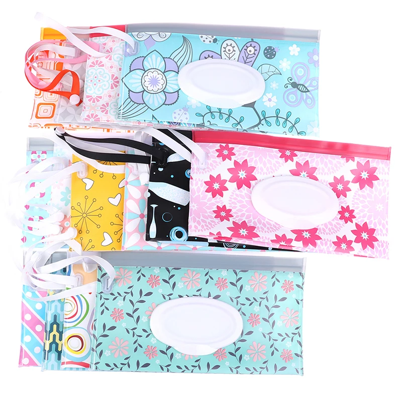 Wipes-Box Wipe-Container-Case Clamshell Cleaning-Wipes Baby 1PC Snap-Strap Carrying-Bag