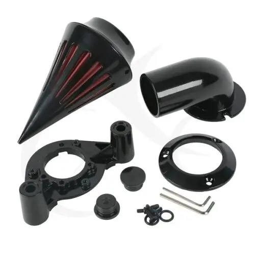 Мотоцикл Спайк Воздухоочиститель Впускной фильтр для Harley Sportster XL 883 1200 91-06 хром/черный