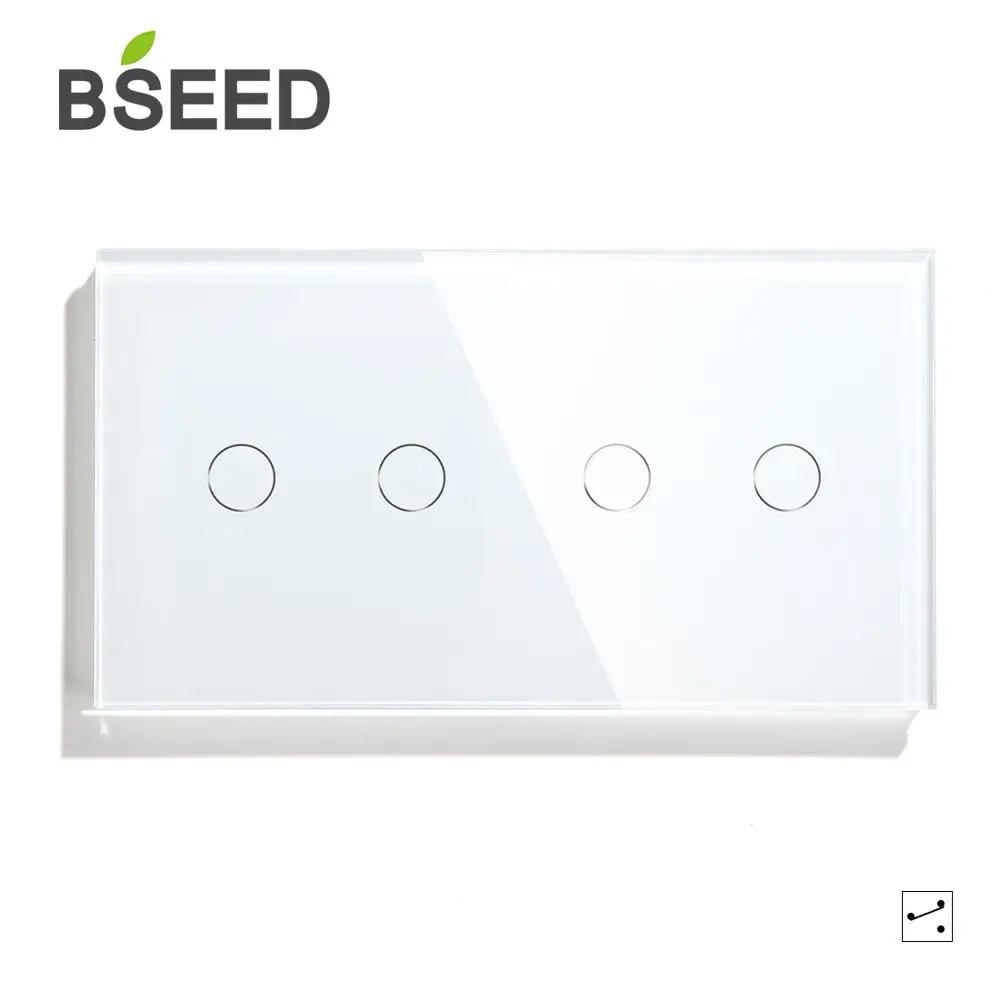 Сенсорный выключатель Bseed 4 Gang 1 канал 2 канала 157 мм светильник переключатель с