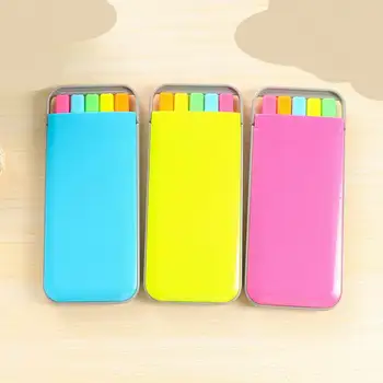 

100 Sets (5PCS/set) Candy Colors Fluorescent Marker Pen Fragrance Highlighter Drawing Writing Watercolor Pen Stationery Set