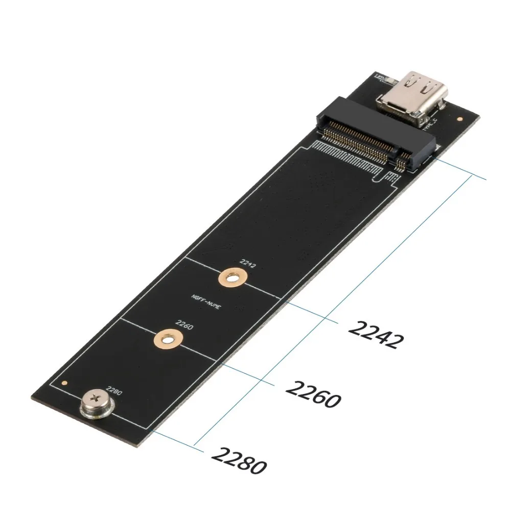 XT-XINTE USB3.1 type-C к M.2 M ключ NVMe PCI-E 10 Гбит/с SSD Box/type C M2 NGFF SATA B Ключ 6 Гбит/с HDD корпус чехол 2 кабеля