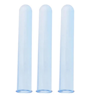 

3Pcs Round Bottom Plastic Test Tubes Cocktail Bar Supplies Plastic Products 12/15cm