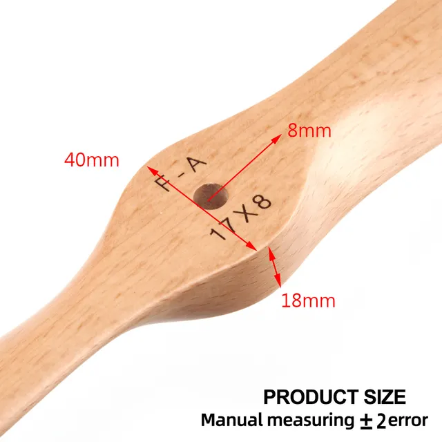 6 Star 2 Blade Wooden RC Airplane Propeller  Prop 16x8 /17x6 /18x6 /18x8 /18x10 /19x8 /19x10/20x8/22x10/23x8