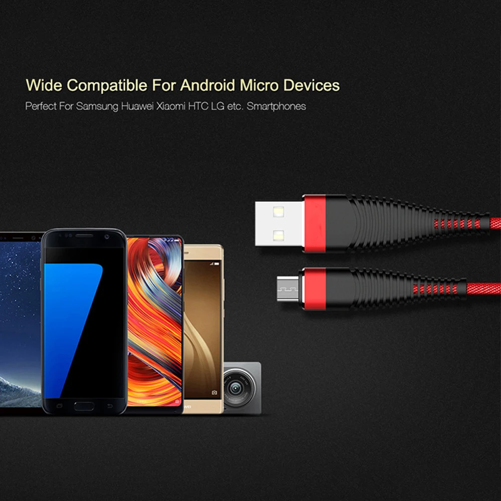Быстрое зарядное устройство Micro USB телефонный кабель для huawei P10 Lite Micro USB линия передачи данных для Xiaomi Redmi Note 5 Pro Note 4 кабель аксессуары