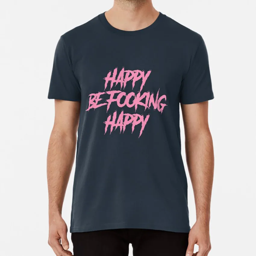 Футболка Yungblud King Charles be fooking happy' футболка yungblud king charles happy dominic harrison | Мужская