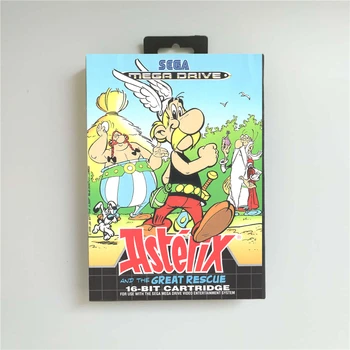 

Asterix The Great Rescue - EUR Cover With Retail Box 16 Bit MD Game Card for Sega Megadrive Genesis Video Game Console