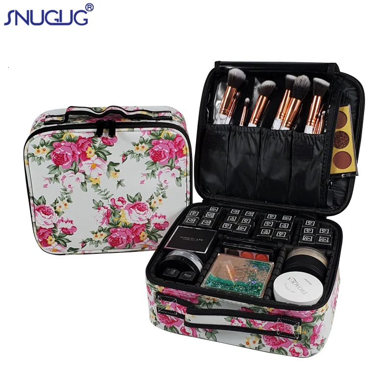 

Brand Makeup Case Fashion Makeup Organizer Bags And Cases Manicure Women Cosmetic Kit Beauty Make Up Suitcase Professional Box